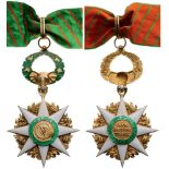 ORDER OF AGRICULTURAL MERIT Commander’s Cross, 1st Class, instituted in 1964. Neck Badge, gilt