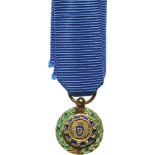ORDER OF CARLOS MANUAL CESPEDES Miniature of the badge of the Order, 13x12 mm, gilt Silver,