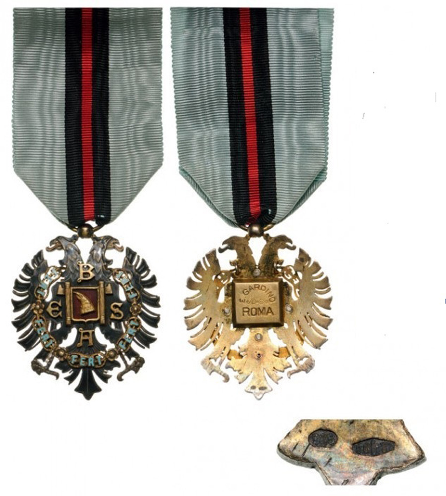 ORDER OF FIDELITY (Urdhëri Besa) Knight's Cross, 2nd Type (1940-1944), 5th Class, instituted on