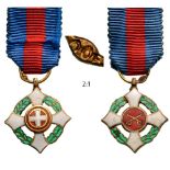MILITARY ORDER Knight’s Cross Miniature, instituted in 1815, revived in 1947. Breast Badge, 18 mm,