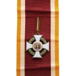 ORDER OF SAINT AGATHA Grand Cross Badge, 1st Class, instituted in 1923. Sash Badge, 60x53 mm, gilt
