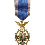 ORDER OF OUR LADY OF GUADALUPE Officer's Cross, 4th Class, 2nd Type, instituted in 1854. Breast