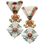 ORDER OF CIVIL MERIT, 1891 4th Class Cross (Officer), 2nd Type (with Imperial Crown), instituted