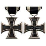 ORDER OF THE IRON CROSS Knight's Cross 1870, 2nd Class, instituted in 1813. Breast Badge, 42x42