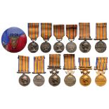 Lot of 7 Decorations 3rd Republic (1870-1940), Ministry of the Interior Honor Medals for Firemen: