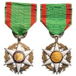 ORDER OF AGRICULTURAL MERIT Knight’s Cross, Luxury Model, instituted in 1883. Breast Badge, Silver