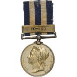 Egypt Medal 1882-1889, no date on reverse, instituted in 1882 Breast Badge, 36 mm, Silver, named