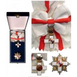 ORDER OF MILITARY MERIT Grand Cross Set, instituted in 1864. Sash Badge, 48x41 mm, gilt Silver, both