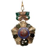 NATIONAL ORDER OF MERIT (BAO-QUOC HUAN CHUONG) Grand Cross Badge, 1st Class, instituted in 1950.