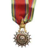 ORDER OF THE WHITE ELEPHANT Knight’s Cross, 5th Class, instituted in 1861. Breast Badge, 55x32 mm,