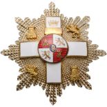 ORDER OF MILITARY MERIT Grand Cross Star White Division, instituted in 1864. Breast Star, silvered