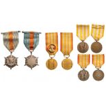Lot of 4 Public Assistance Honor Medals, 1st, 2nd, 3rd Class, Welfare Honor Silver Medal Breast