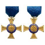 ORDER OF THE CROWN Officer’s Cross, 4th Class, 2nd Model (Large Crown). Breast Badge, 42 mm, gilt