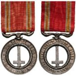 Castelfidardo Medal (Pro Petri Sede), instituted in 1860 Breast Badge, 45x38 mm, Silver, original