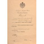ORDER OF THE RISING SUN (Kyokujitsusho) Romanian Authorization of Wear for a Grand Officer’s Set