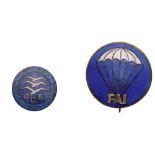 PARATROOPERS BADGES DDR’s Gliding Federation Badge, Federation Aeronautique Internationale Badge.