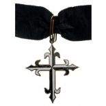 KNIGHT ORDER OF THE MILITIA OF THE CHRIST, SAINT DOMINIC AND SAINT PETER Commander's Cross. Neck