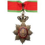 ROYAL ORDER OF CAMBODIA Commander's Cross, 3rd Class, instituted in 1864. Neck Badge, 62x58 mm,