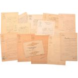 ORDER OF THE LEGION OF HONOR Important lot of Awarding Documents and Letters belonging to French