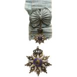 ORDER OF THE IMMACULATE CONCEPTION OF VILA VICOSA Grand Cross Set, 1st Class, instituted in 1818.