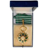 ORDER FOR ARTS AND LETTERS Commander’s Cross, 3rd Republic. Neck Badge, gilt Bronze, 54 mm,