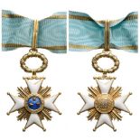 CROSS OF THE THREE STARS Commander’s Cross, 3rd Class, instituted in 1924. Neck Badge, 70x45 mm,
