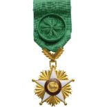 ORDER OF THE LION Officer's Cross, 4th Class, instituted in 1960. Breast Badge, 56x42 mm, gilt