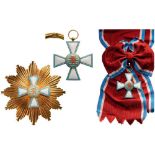 ORDER OF MERIT OF THE GRAND DUCHY OF LUXEMBURG Grand Cross Set, 1st Class, instituted in 1961.