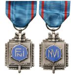 Medal of the National Federation of Invalids Breast Badge, silvered Bronze, 45x30 mm, both sides