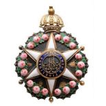 ORDER OF THE ROSE Grand Dignitary Star, 1st Class, instituted in 1829. Breast Star, 70x52 mm, gilt