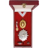 Order of Diego de Losada Grand Officer’s Set, 2nd Class, instituted in 1987. Neck Badge, 57x43 mm,