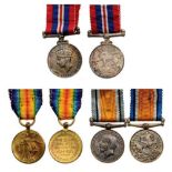 Group of 3 Miniatures War Medal 1914-20, Victory Medal, War Medal 1939-45. Breast Badges, silver (2)