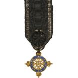 ORDER OF MERIT FOR SCIENCE AND ART Officer's Cross Miniature, instituted in 1842. Breast Badge, 22