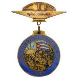 Worker's Central Union of Cuba Honour to Work Badge 1962 Breast Badge, 38 mm, gilt Bronze, obverse