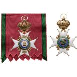 SAXE ERNESTINE HOUSE ORDER Grand Cross Sash Badge, with years 1914-1915, 1st Class, 2nd Type,