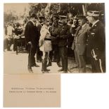 Very rare and interesting original photograph showing General Taranovski Crossing Nice (city