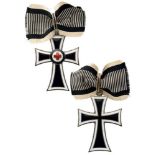 Marian Cross, instituted in 1871 Marian Commander's Cross. Neck Badge, 55x40 mm, plate Silver,