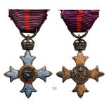 THE MOST HONORABLE ORDER ORDER OF THE BRITISH EMPIRE Commander’s or Officer’s Cross for Men, 2nd