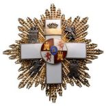 ORDER OF MILITARY MERIT 4th Class Star, instituted in 1864. Breast Star, 71 mm, gilt Silver,