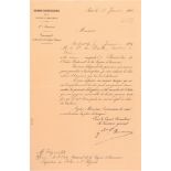 ORDER OF THE LEGION OF HONOR Knight’s Cross, 3rd Republic, Announcing Document. Printed paper