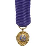 ORDER OF THE YUGOSLAV STAR Yugoslav Star with Gold Wreath Miniature, instituted in 1954. Neck Badge,