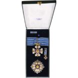 ORDER OF AERONAUTICAL MERIT Grand Officer's Set, 2nd Class, instituted in 1943. Neck Badge, 75x61
