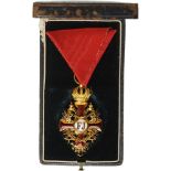ORDER OF FRANZ JOSEPH Knight's Cross, 2nd Period, 5th Class, instituted in 1764. Breast Badge, 57x30
