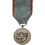 Mariage Medal of Prince Leka, 2016 Breast Badge, 32 mm, Silvered, maker’s mark "W", original
