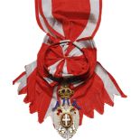 ORDER OF THE WHITE EAGLE Grand Cross Badge, 2nd Model, 1st Class, instituted in 1883. Sash Badge,