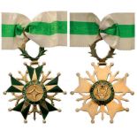 NATIONAL ORDER Commander’s Cross, 3rd Class, instituted in 1961. Neck Badge, gilt Silver, 60 mm,
