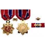 LEGION OF HONOR ORDER Commander's Cross, instituted in 1947. Neck Badge, 65x57 mm, gilt Bronze,