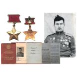 ORDER OF HERO OF THE SOVIET UNION 1st Type, instituted in 1934. Breast Badge, 32 mm, GOLD, 34.1