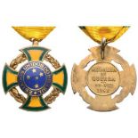 WORLD WAR II CROSS, instituted in 1944 Breast Badge, 37 mm, gilt Silver, obverse enameled, central