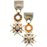 ORDER OF CHARLES III Knight's Cross, 1st part of the 19th Century, 1st Type, 4th Class, instituted